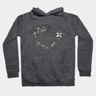 Simple flower heart Hoodie